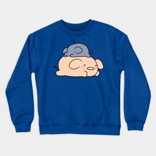 Little Elephant and Pig Crewneck Sweatshirt